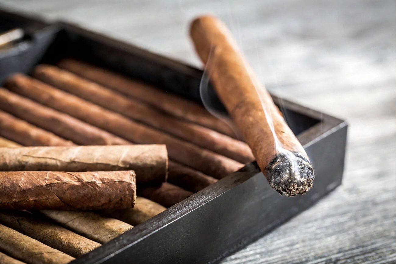 Puros premium en la cava del Estanco Príncipe de Vergara Madrid