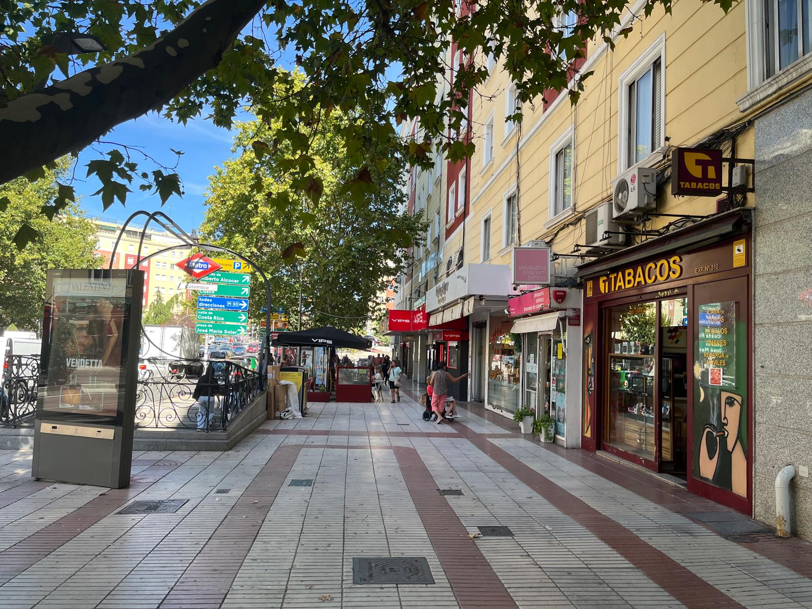 Vista de la Calle Príncipe de Vergara en Chamartín Madrid